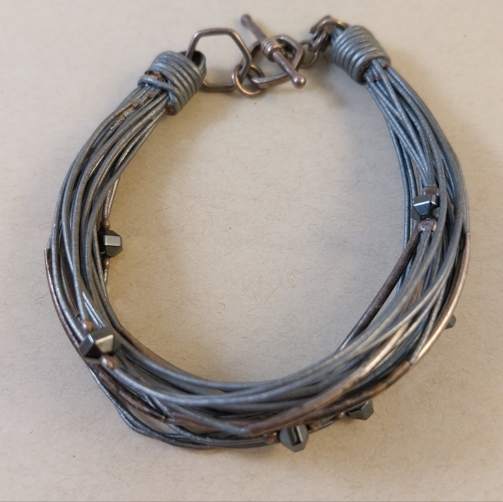 Silpada Sterling Silver Multi-Strand Bracelet with Black Accents - Picture 12 of 16